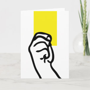 Yellow card soccer karte