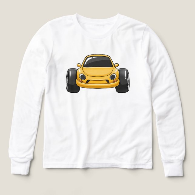 Yellow Cartoon Car  (Design Vorderseite)