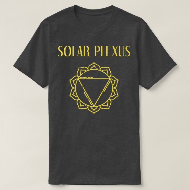 Yellow Chakra Solar Plexus T-Shirt (Design vorne)
