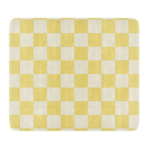 Yellow Checkerboard Schneidebrett