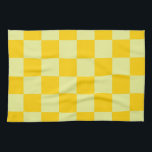 Yellow Checkered Gingham Pattern Geschirrtuch<br><div class="desc">Yellow Checkered Gingham Pattern</div>