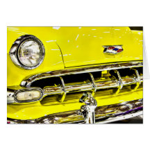 Yellow Chevy Classic Car