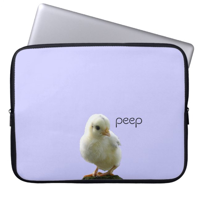Yellow Chick Laptop Sleeve (Vorderseite)