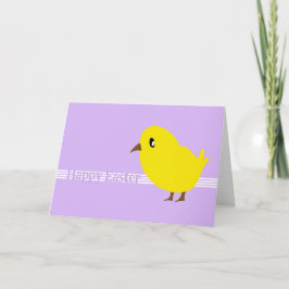 Yellow Chick Oaster Feiertagskarte