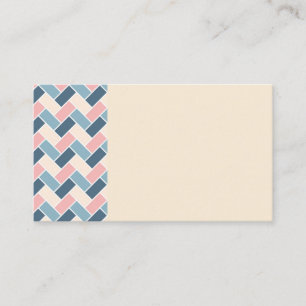 Yellow Chiffon Pastel Geometric Business Cards Visitenkarte