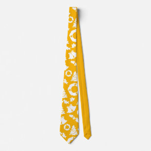 Yellow Christmas Pattern Krawatte