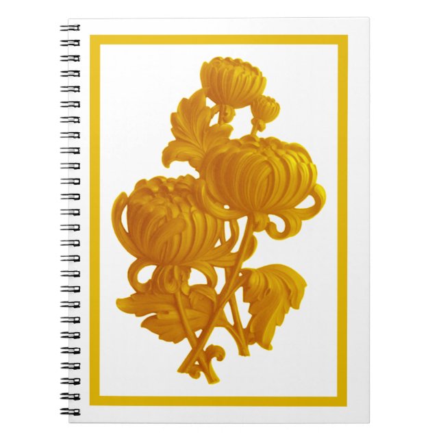 Yellow Chrysanthemum Notizblock (Vorderseite)