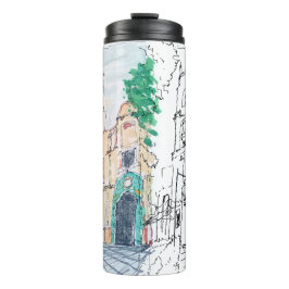 Yellow Church Thermosbecher