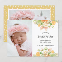 Yellow Citrus Frucht | Moderne Elegante Blumengebu
