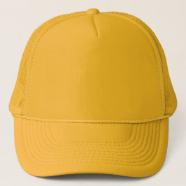 Yellow Classic Simple Solid Color Trucker Hat Truckerkappe