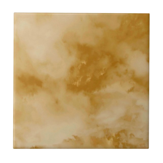 Yellow Clouds Fliese (Vorderseite)