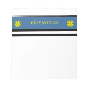 Yellow Clover Ribbon von Kenneth Yoncich Notizblock