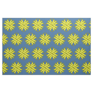Yellow Clover Ribbon von Kenneth Yoncich Stoff