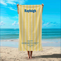 Yellow Coastal Strip Bachelorette