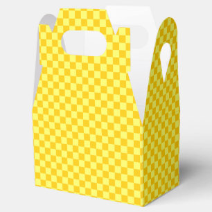 Yellow Combination Checkerboard von ShirleyTaylor Geschenkschachtel