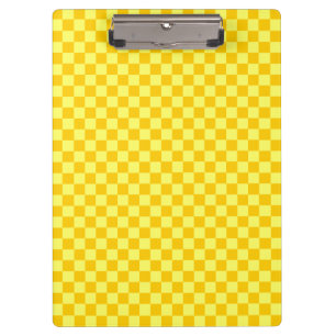 Yellow Combination Checkerboard von ShirleyTaylor Klemmbrett