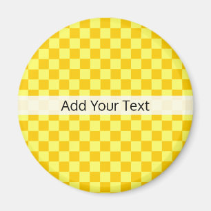 Yellow Combination Checkerboard von ShirleyTaylor Magnet