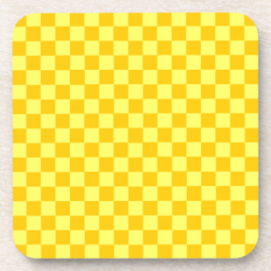 Yellow Combination Checkerboard von ShirleyTaylor Untersetzer