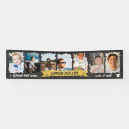 Yellow Cool Chalkboard Milestone Fotos Abschluss Banner