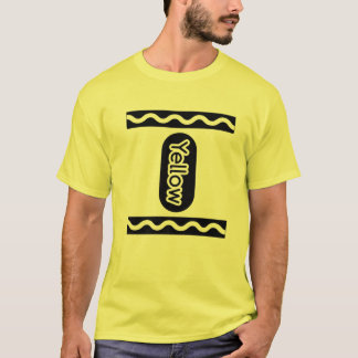 Yellow-Crayon Halloween Costume T Couple Friend Gr T-Shirt