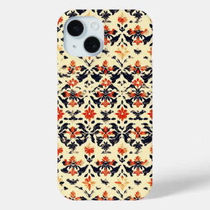 Yellow Cream Folk Muster Case-Mate iPhone Hülle