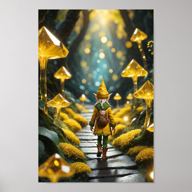 Yellow Crystal Elf Poster (Vorne)