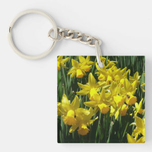 Yellow Daffodien I Cheery Spring Blumen Schlüsselanhänger