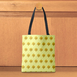 Yellow Daffodil Seamless Pattern Tote Bag Tasche