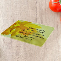 Yellow Daffodils Scripting Cutting Board
