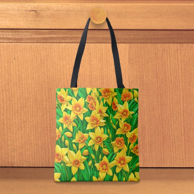 Yellow Daffodils Tote Bag Tasche (Tote bag with yellow daffodils)