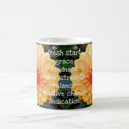 Yellow Dahlia Blume Kaffeetasse