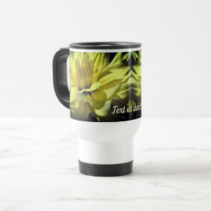 Yellow Dahlia Blume Personalisiert Reisebecher