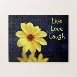 Yellow Dahlia Elegante Blume Inspiration Zitat