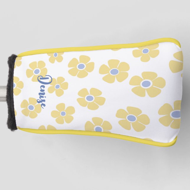 Yellow Daisies Damen Golf Headcover (Vorderseite)