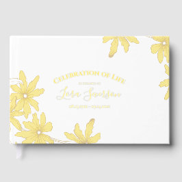 Yellow Daisies Feier zum Gedenken an das Leben Gästebuch