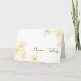 Yellow Daisies Summer Wedding Save the Date Ankündigung