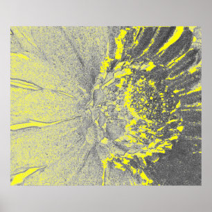 Yellow Daisy Art Poster