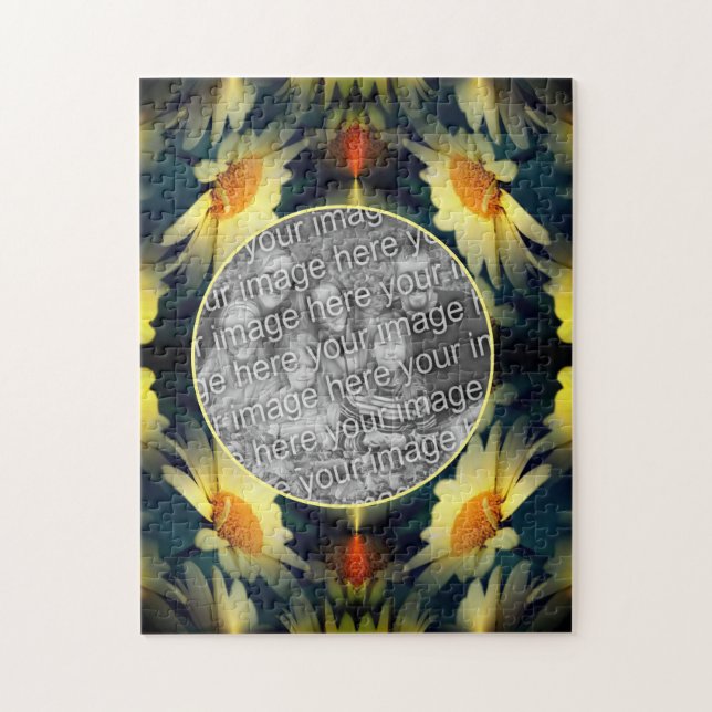 Yellow Daisy Blume Abstrakt Erstellen Sie Ihr eige (Vertikal)