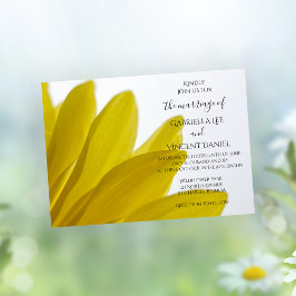 Yellow Daisy Blume Petals Hochzeit Einladung