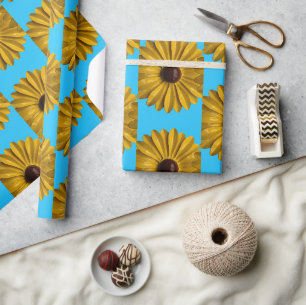 Yellow Daisy Blume Spring Summer Garden Geburtstag Geschenkpapier