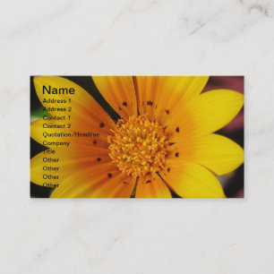 Yellow Daisy Business Card Visitenkarte