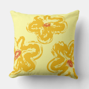 YELLOW DAISY DESIGN Retro Throw Kissen