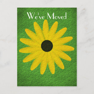 Yellow Daisy Nouvelle adresse Floral Art Carte pos