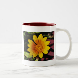 Yellow Daisy Zweifarbige Tasse