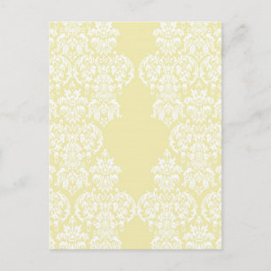 Yellow Damask Postkarte