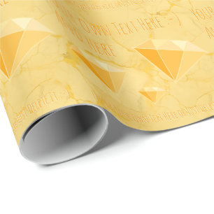 Yellow Diamond Gold Schmuckpapier Geschenkpapier