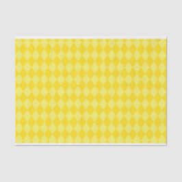 YELLOW DIAMOND MARDI GRAS PATTERN SEIDENPAPIER