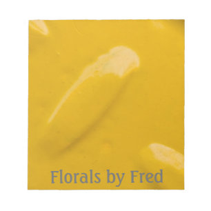Yellow Diamondplate Notepad Notizblock