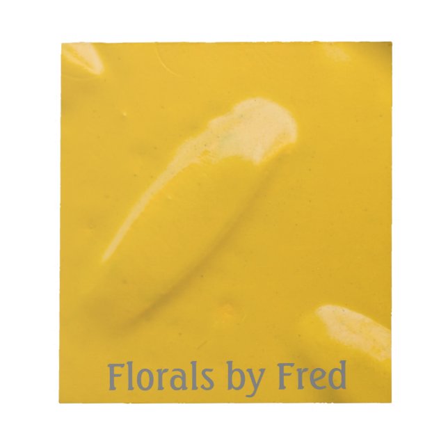 Yellow Diamondplate Notepad Notizblock (Vorderseite)