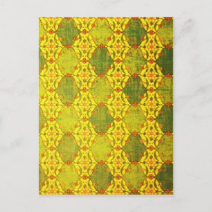 Yellow Digital Art Schöne Design Style Mode Postkarte